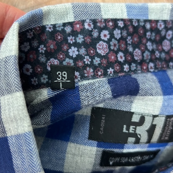 3 men’s shirts - Le 31 by Simons - 15.5 / 39L - Picture 9 of 9